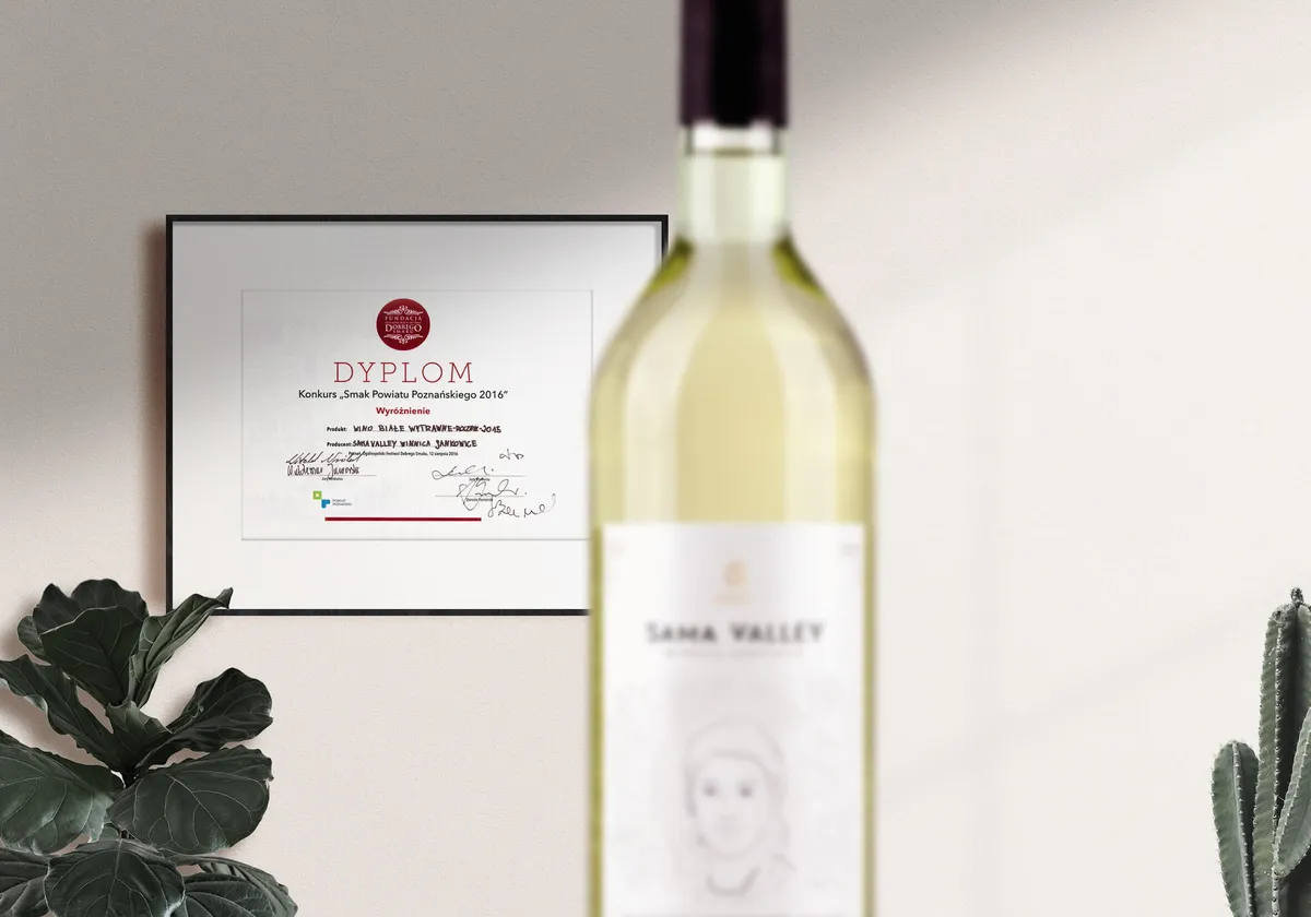Dyplom za wino białe — Dolina Samy