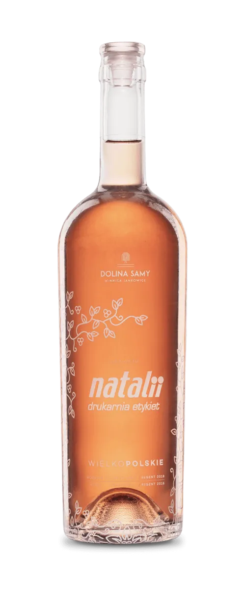 Indywidualna etykieta na winie z Wielkopolski